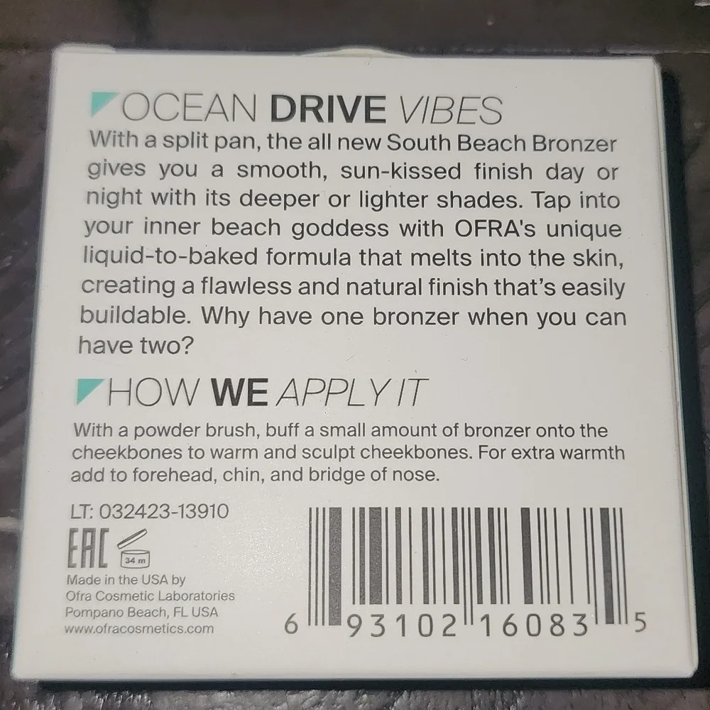 🆕️OFRA COSMETICS South Beach Bronzer
